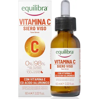 Pleťové sérum Equilibra Sérum na obličej s vitamínem C, vitamínem E a kyselinou hyaluronovou 60 ml
