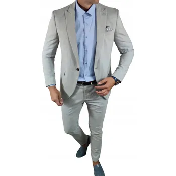 Pánský oblek Pánský dvoudílný oblek šedý-popelavý DJG05 - 50