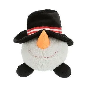Hračka pro psa Vánoční Hračka pes Míček Sněhulák plyš 18-29cm TR 1ks