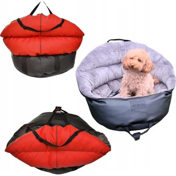 přepravka pro zvíře Autosedačka pro psa - Smile Červená