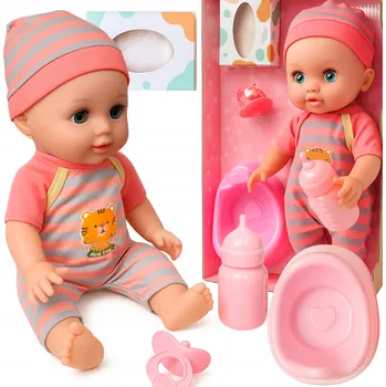 Panenka Interaktivní čůrající panenka miminko + nočník, láhev dudlík mluví 30 cm, 3 l +