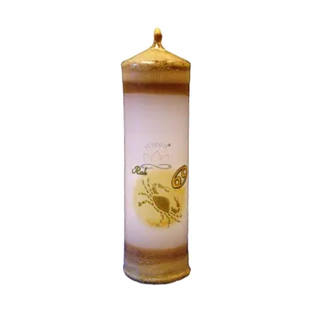 Svíčka Znamení válcová svíčka Rak – ručně vyráběná s certifikovaným ...