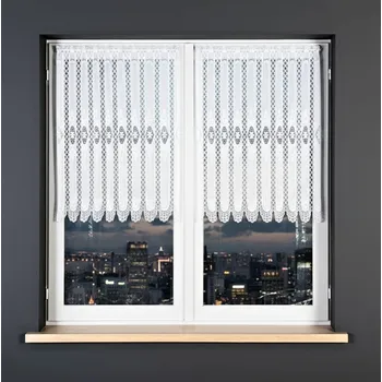 Záclona Dekorační metrážová vitrážová záclona IRENA bílá výška 90 cm různé rozměry MyBestHome Rozměr: 160 cm ZBYTKOVÁ METRÁŽ