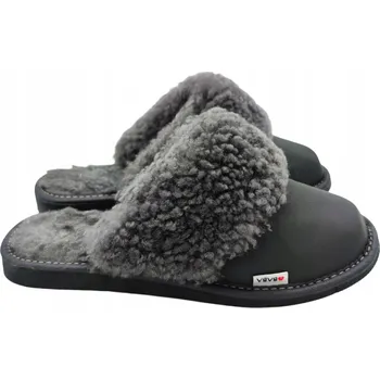 Dámské pantofle Pantofle Domácí pantofle Zateplené Zimní Kožuch Grey 41