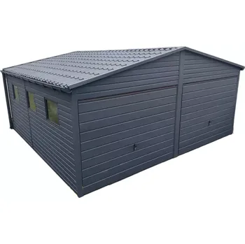 Přístřešek na auto 2T. Plechová garáž 6 x 6 TRENDY