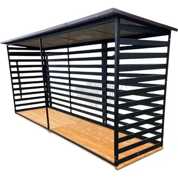 Přístřešek na auto 3P Přístřešek na dřevo 4 x 1 m RAL8017