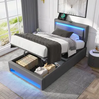 Postel Jednolůžková dřevěná postel Arhatreya 90x200 černá