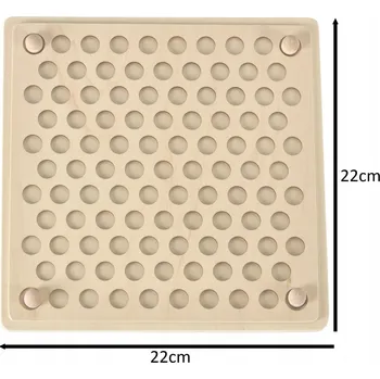 Dřevěná hračka Vzdělávací skládačka IKONKA mozaika s kuličkami a korálky, 77 dílů