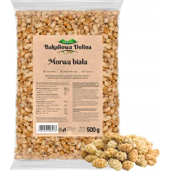 Sušená potravina Sušené ovoce moruše bílé Bakaliowa Dolina 500 g bez pecek, veganské