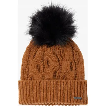 Pokrývka hlavy Čepice pletená čepice Columbia Boundless Days s bambulkami - camel