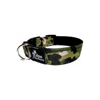 Obojek pro psa Obojek DINOFASHION Maskáčový zelený 45/2,5cm