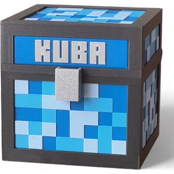 Pokladnička Pokladnička Kajawis XL s jménem – černá, modrá, šedá, vícebarevná