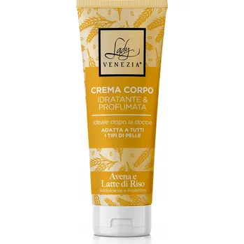 Lady Venezia Krémový balzám na tělo Oves a Rýžové mléko 200 Ml