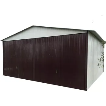 Přístřešek na auto 57. Plechová garáž 6 x 6 m