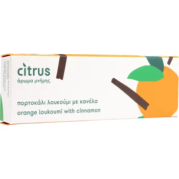 Loukoumi s pomerančem a skořící 200g CITRUS