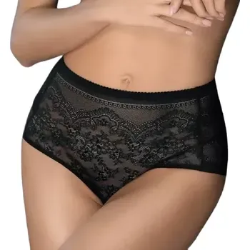 Kalhotky Vyšší krajkové kalhotky Leilieve M9600 fumo velikost XXL-50/52