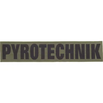 Nášivka Nášivka PYROTECHNIK bojová zádová velká