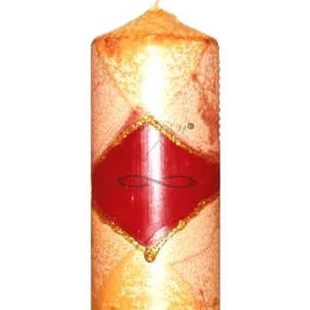 Svíčka Válcová svíčka střední široká Jahoda lesní – Svitsol | Ruční ...