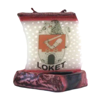 Svíčka Svíčka Lodička s logem Loket – ruční výroba z Královského Poříčí
