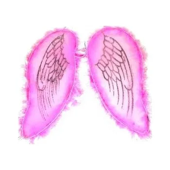 Dřevěná hračka Wiky Křídla růžová anděl/víla