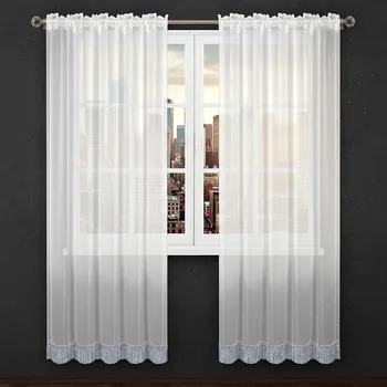 Záclona Dekorační záclona s řasící páskou AURELIE bílá 145x250 cm (cena za 1 kus) MyBestHome