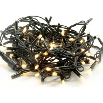 Venkovní osvětlení ACA Lighting 100 FLAH LED gumový kabel, WW, LED řetěz prodloužitelný (max 10 sad), po 10cm, 10m, IP44, 1.5m napájení X08100134