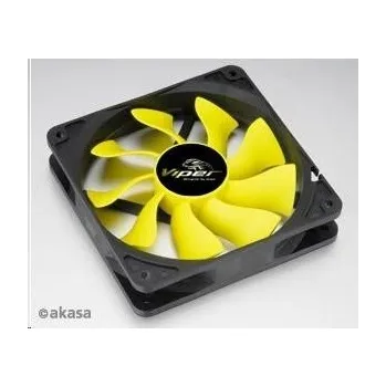 PC ventilátor AKASA ventilátor Viper Fan 12cm/ AK-FN059 / výška 25mm / HDB ložisko / 4pin PWM / ultratichý