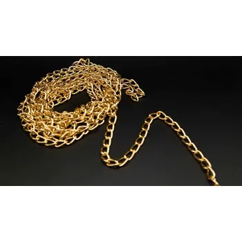 Řetízek Řetízek kovový - zlatá - šířka 0,5 cm