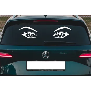 Samolepící dekorace Lepy.cz Samolepka na auto Oči Velikost (šířka x výška): 20x5cm, Barevná varianta: Levandulová