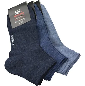 Pánské ponožky RS pánské jednobarevné letní kotníkové elastické ponožky mix23 43-46