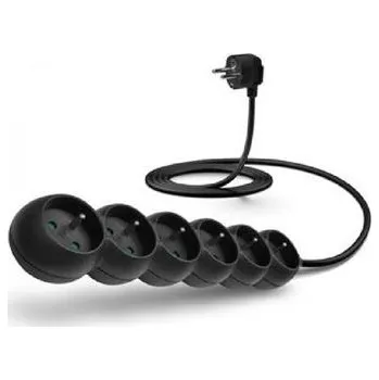 Prodlužovací kabel CONNECT IT CES-1322-BK Prodlužovací přívod 2m 6 zásuvek, černý