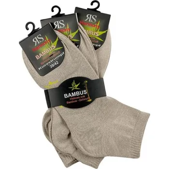 Dámské ponožky RS unisex letní kotníkové bambusové jednobarevné ponožky mix31 43-46