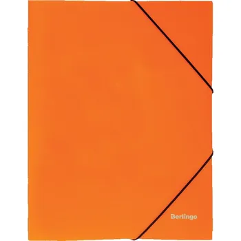 Desky s gumou Neon, A4, neonově oranžové, Berlingo