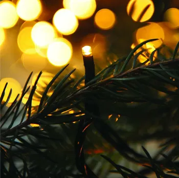 Vánoční dekorace Řetěz 3609-800, 20LED barva JANTAR, délka 3 m