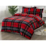 XPOSE® Prodloužené mikroplyšové povlečení KOSTKA Exclusive - červené 176797145