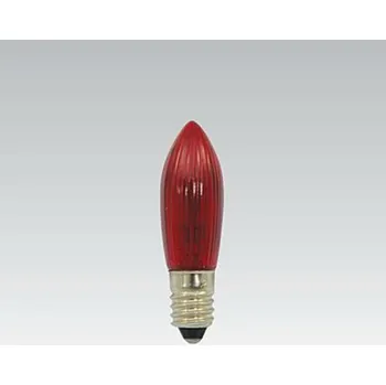 Žárovka Žárovka vánoční E10 14V 3W červená 374004000