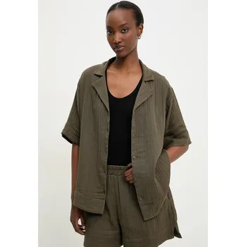 Pánská košile Bavlněná košile Answear.LAB zelená barva, relaxed, s klasickým límcem LSH.659CLARISAKH.ums 91X, vel. S