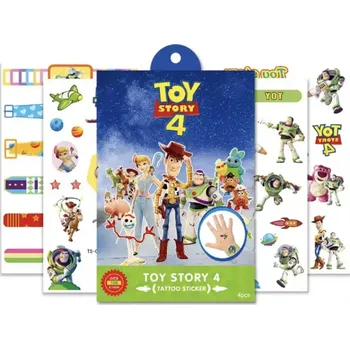 Odstranitelné tetování Dětské dočasné tetování - TOY STORY 4 - 4 ks (Značka: TAKARA TOMY)