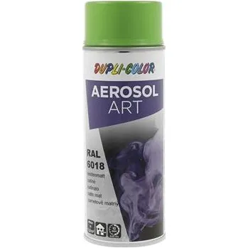 Barva ve spreji Dupli-Color Aerosol Art sprej 400 ml žlutozelená hedv.mat / RAL 6018