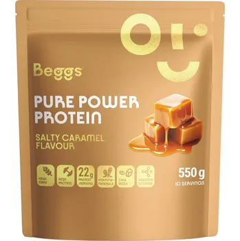 Protein Beggs Beggs Pure Power Protein - Slaný karamel 550 g + 2 měsíce na vrácení zboží