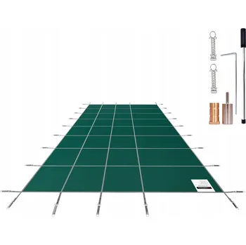 SucceBuy Krycí Plachta na Bazén 5,5 x 11,6 m Obdélníková plachta na nadzemní bazén