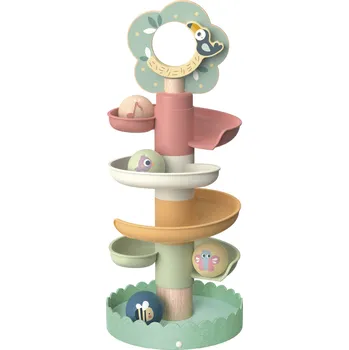 Dřevěná hračka Kuličková dráha pro nejmenší Strom Pastel