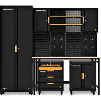 Dílenský regál Sada dílenského nábytku CRAFTMAKER Storage & Workshop F60 - 6v1