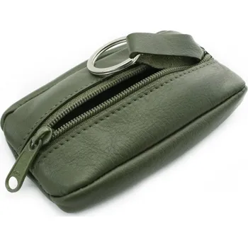 Arwel Kožená klíčenka 619-2418 tmavě zelená - olivová