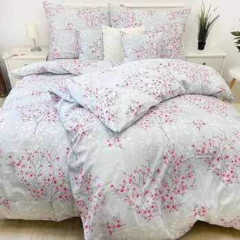 Povlečení Bavlněné Saténové povlečení Sakura Zapínání: zip, Velikost polštáře: 50x70, Velikost přikrývky: 140x220