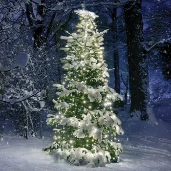 Vánoční osvětlení ACA Lighting Vánoční osvětlení 350 LED řetěz chobotnice na strom, teplá bílá, vč. napájení, 10 pramenů IP44, 10x350cm, zelený kabel X08350111