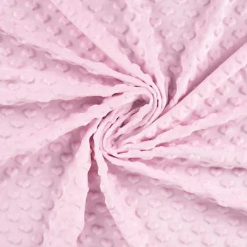 Minky srdíčka - Růžová baby