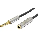 CROMO Kabel prodlužovací jack 3,5M - jack 3,5F, 1m