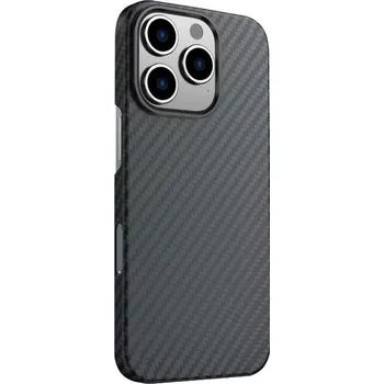 Pouzdro na mobilní telefon POUZDRO SWISSTEN MAGCARBON PRO APPLE IPHONE 16 PRO ČERNÉ