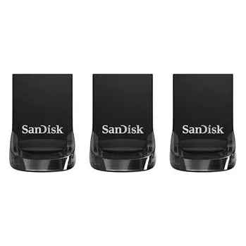 USB flash disk SanDisk Flash Disk 32GB Ultra Fit Flash Drive, Černá, 3 Pack